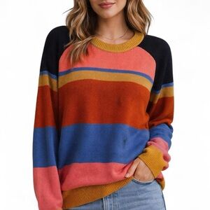 On The Road Multicolor Striped Sweater